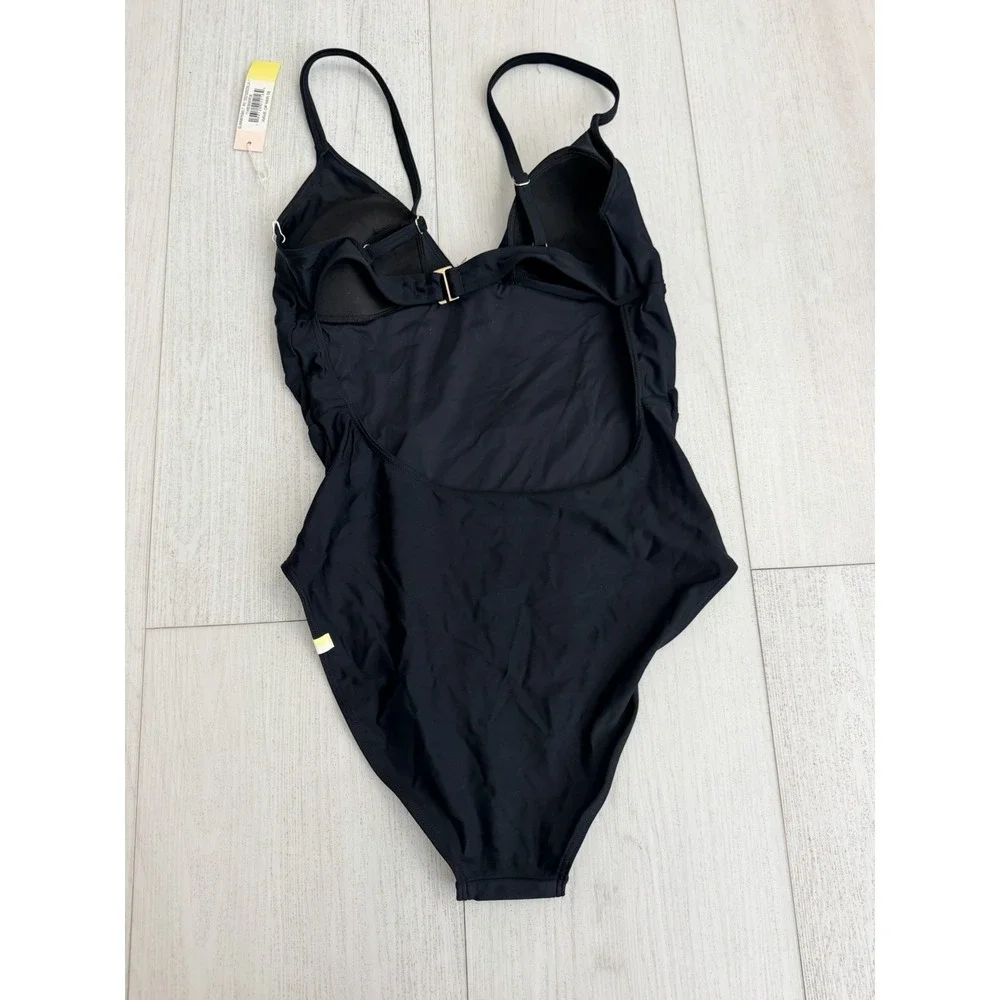 NWT‎ Summersalt Wave Open Back Swimsuit Sz 8 Black